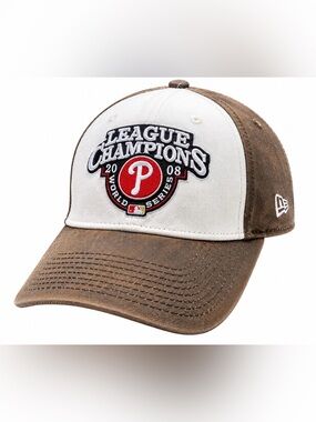 New Era Two-Tone Brown and White 'League Champions' Philadelphia Phillies Cap